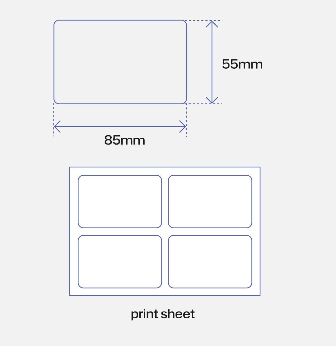 card sticker example