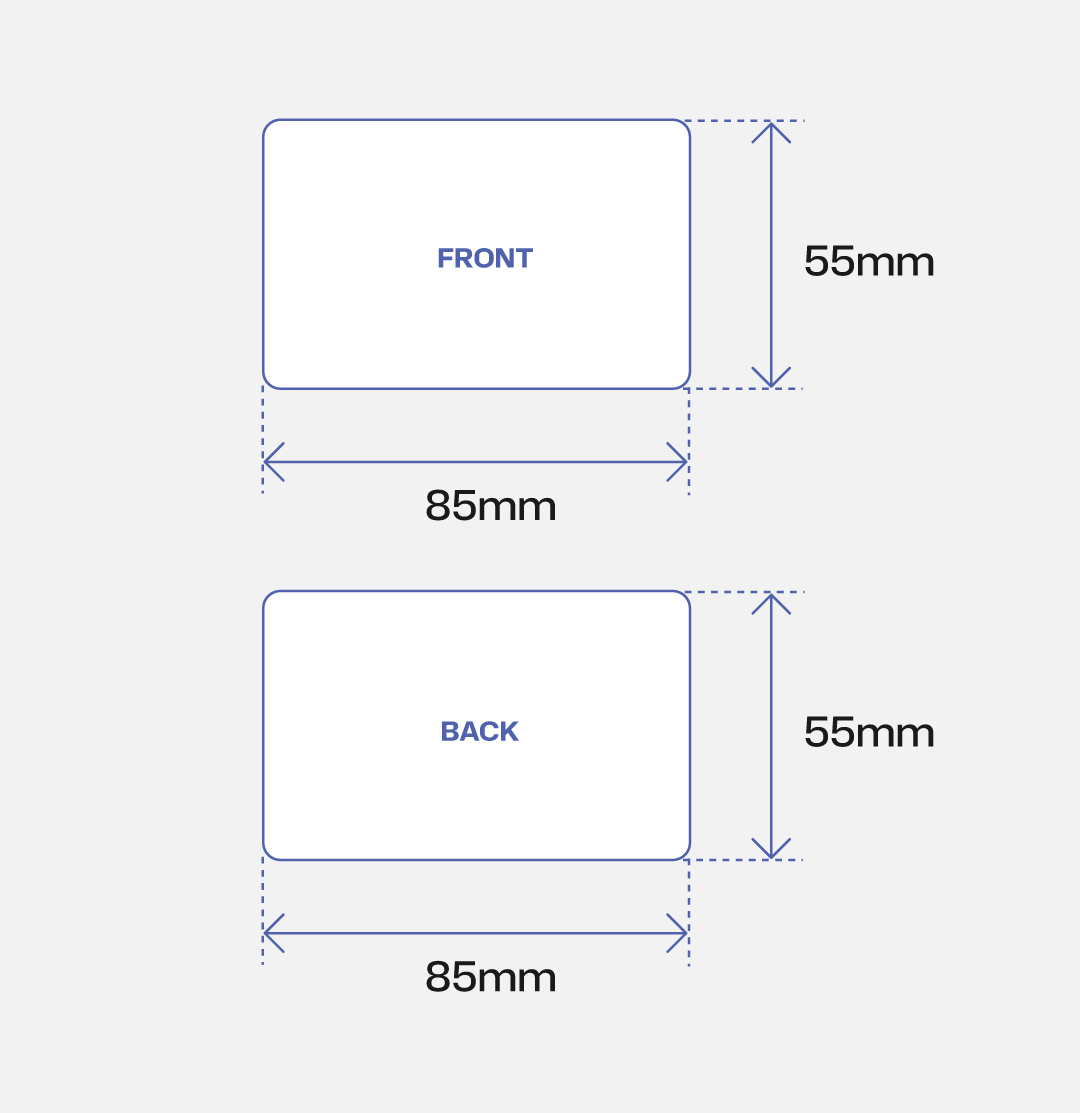 double-sided card example