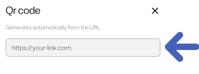 Enter QR code text