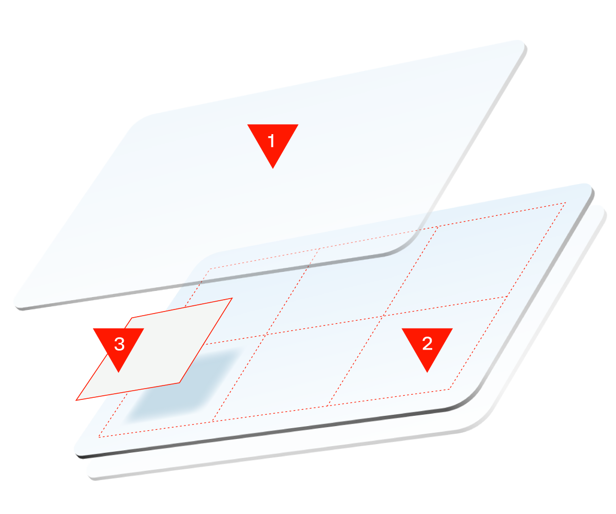 Layered waterproof card construction