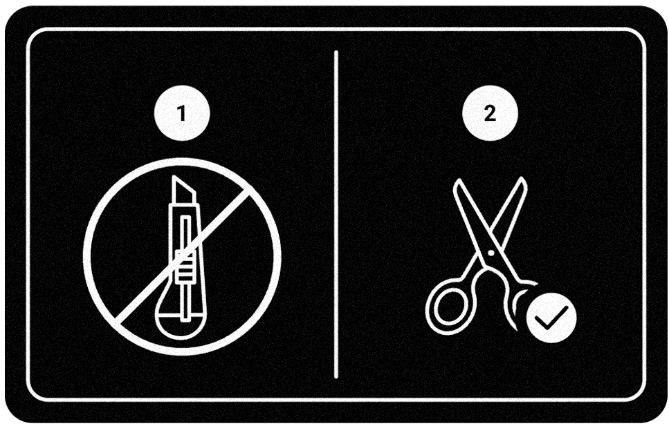 Fragile object instruction card